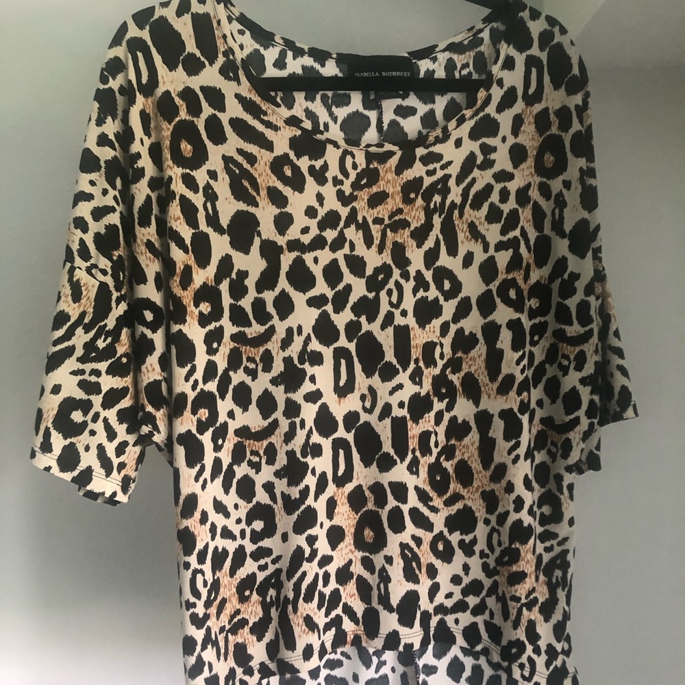 Timeless Leopard Summer Blouse Top Shirt
